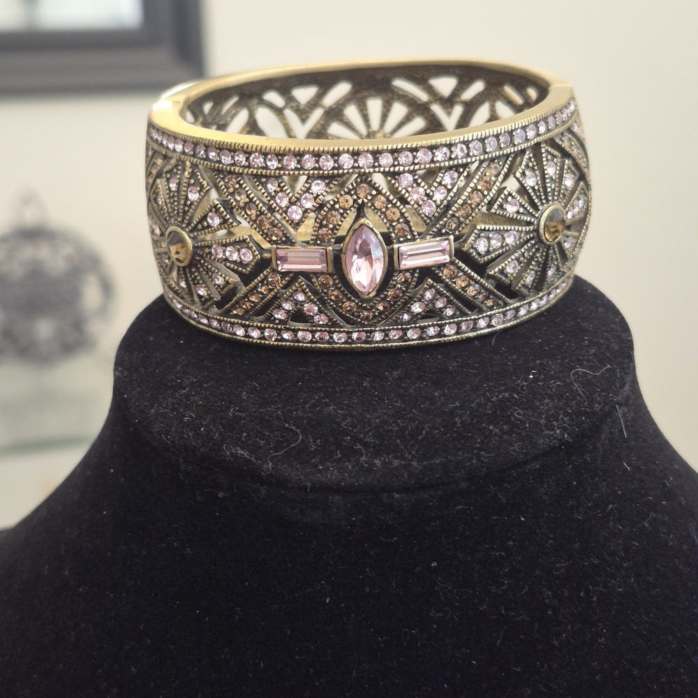 Heidi Daus Swarovski Crystal Cuff Braclet
